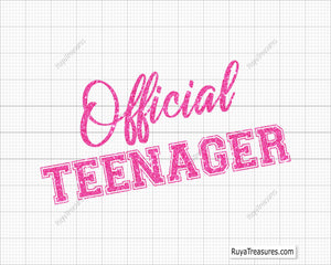 Official Teenager Svg