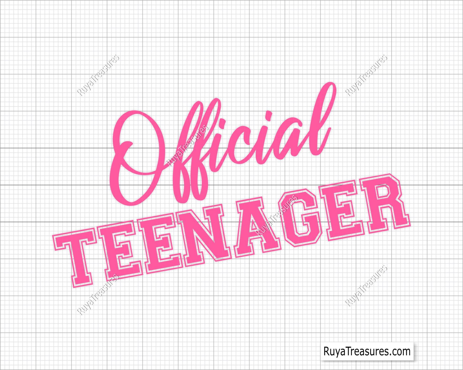 Official Teenager Svg