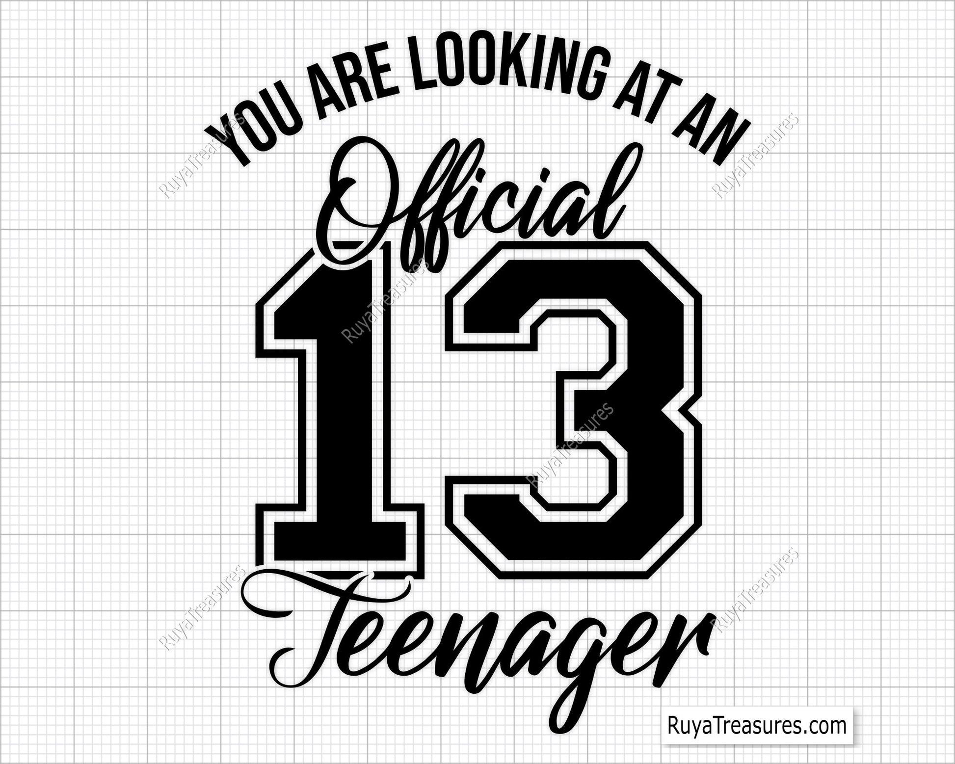 13 Official Teenager svg