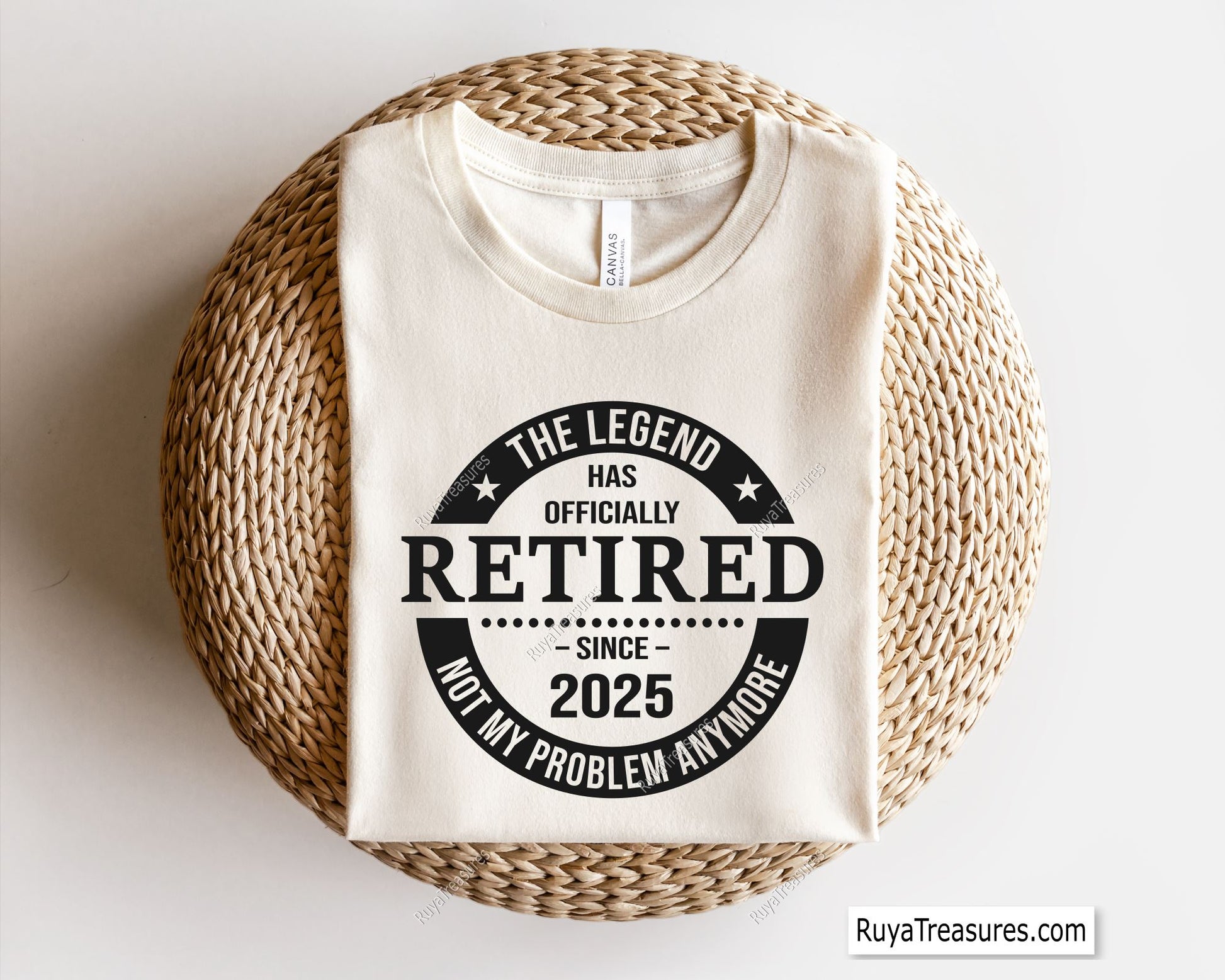 Funny retirement SVG with "Officially Retired Not My Problem Anymore" quote, perfect for retired life crafts and gifts.