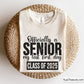 Officially A Senior 2025 Svg Png design, perfect for graduation shirts and senior year celebrations