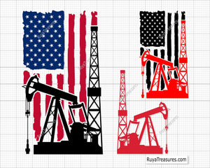 Oilfield Flag Svg 