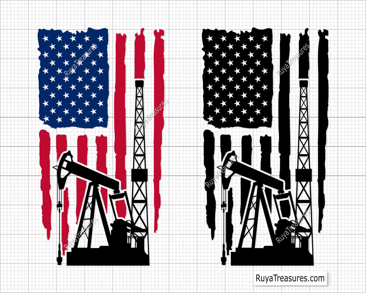 Oilfield Flag Svg