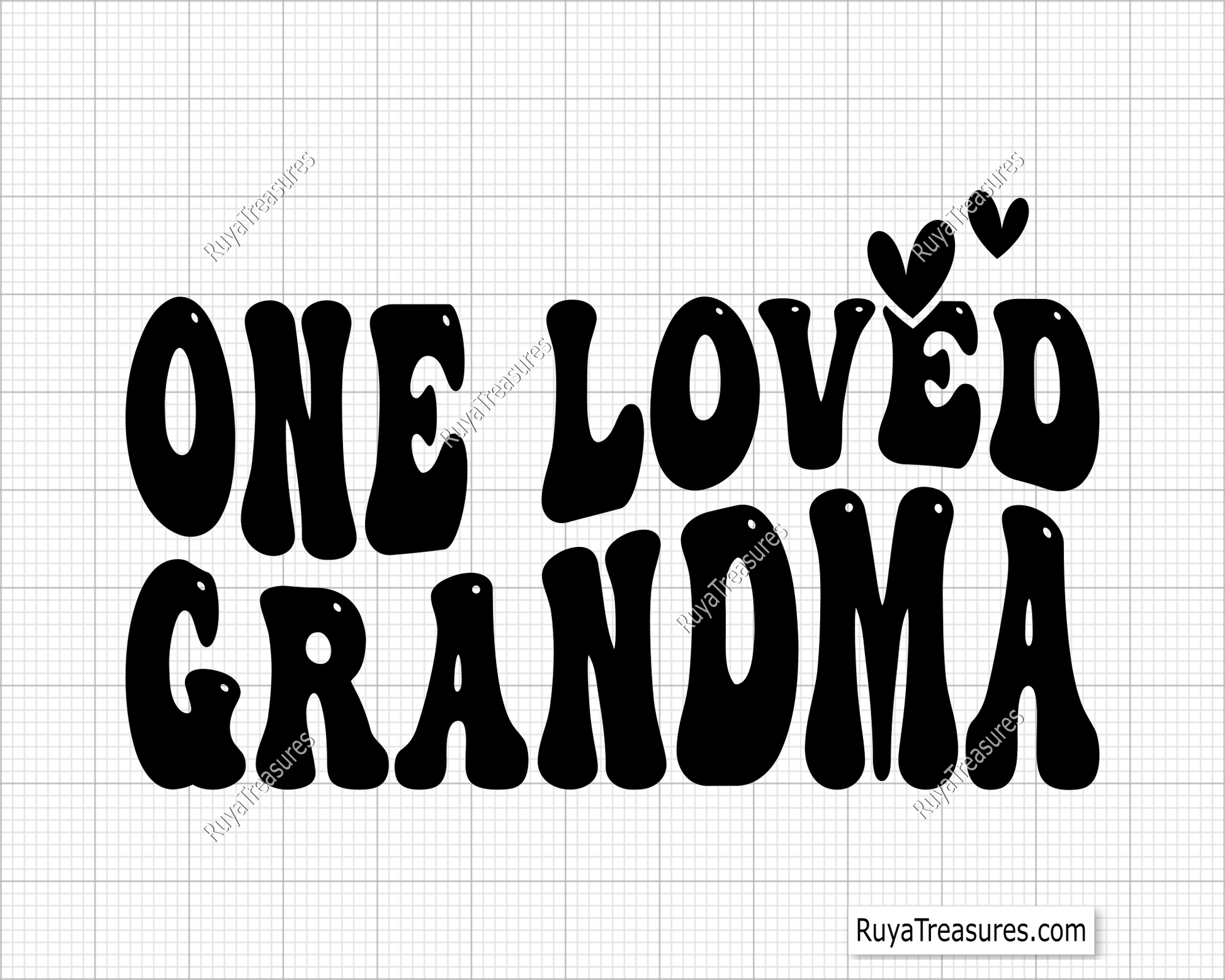 One Loved Grandma Svg