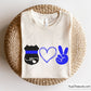 Police Peace and Love Svg Png, Police Officer Svg, Thin Blue Line Svg