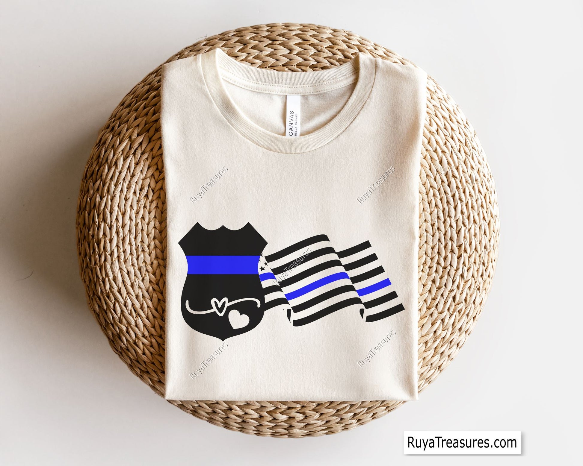 Police Badge Flag Svg