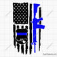 Police Badge Flag Svg