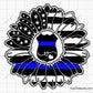 Police Badge Sunflower Svg