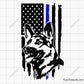 Police German Shepherd Svg