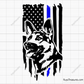 Police German Shepherd Svg