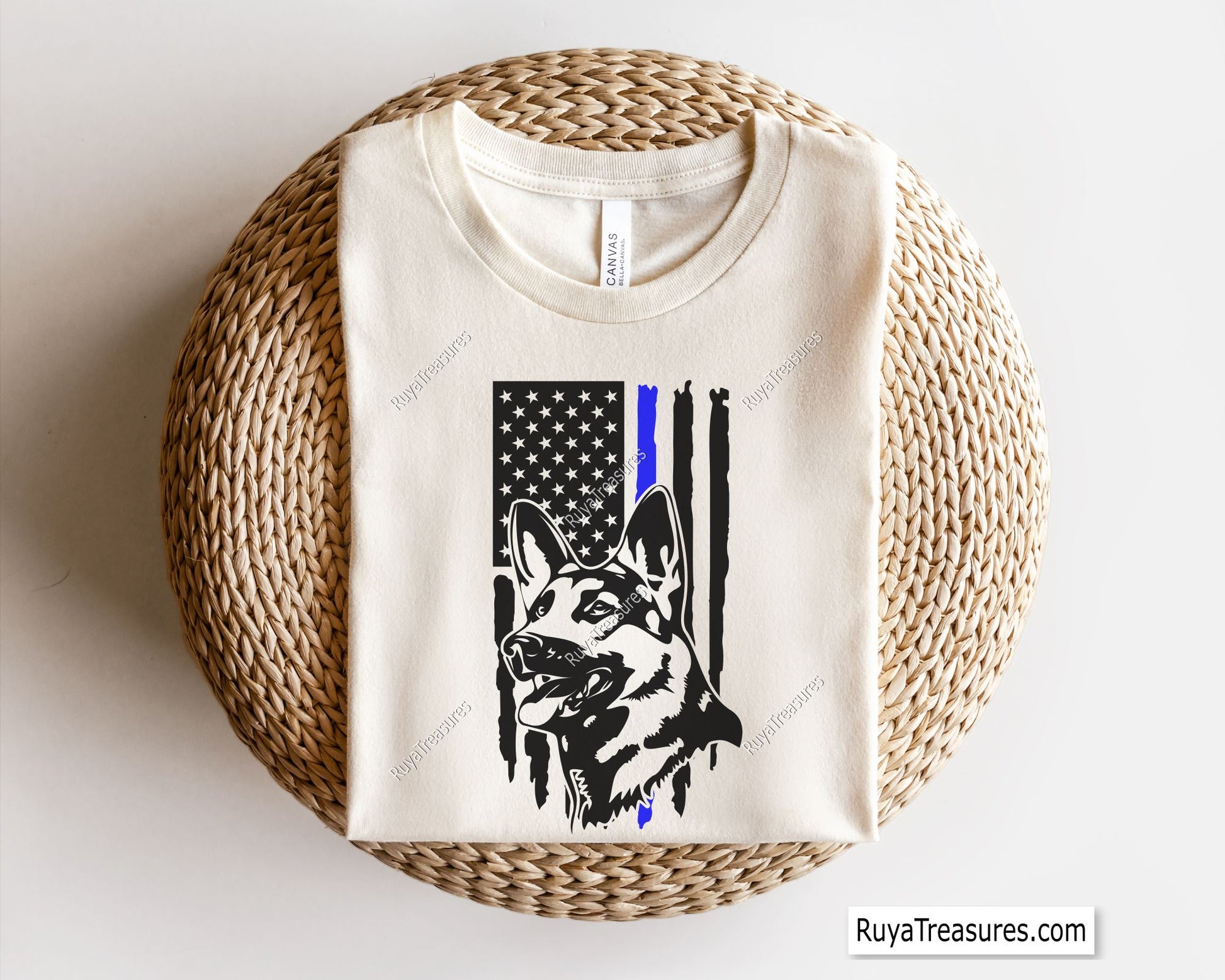 Police German Shepherd Svg