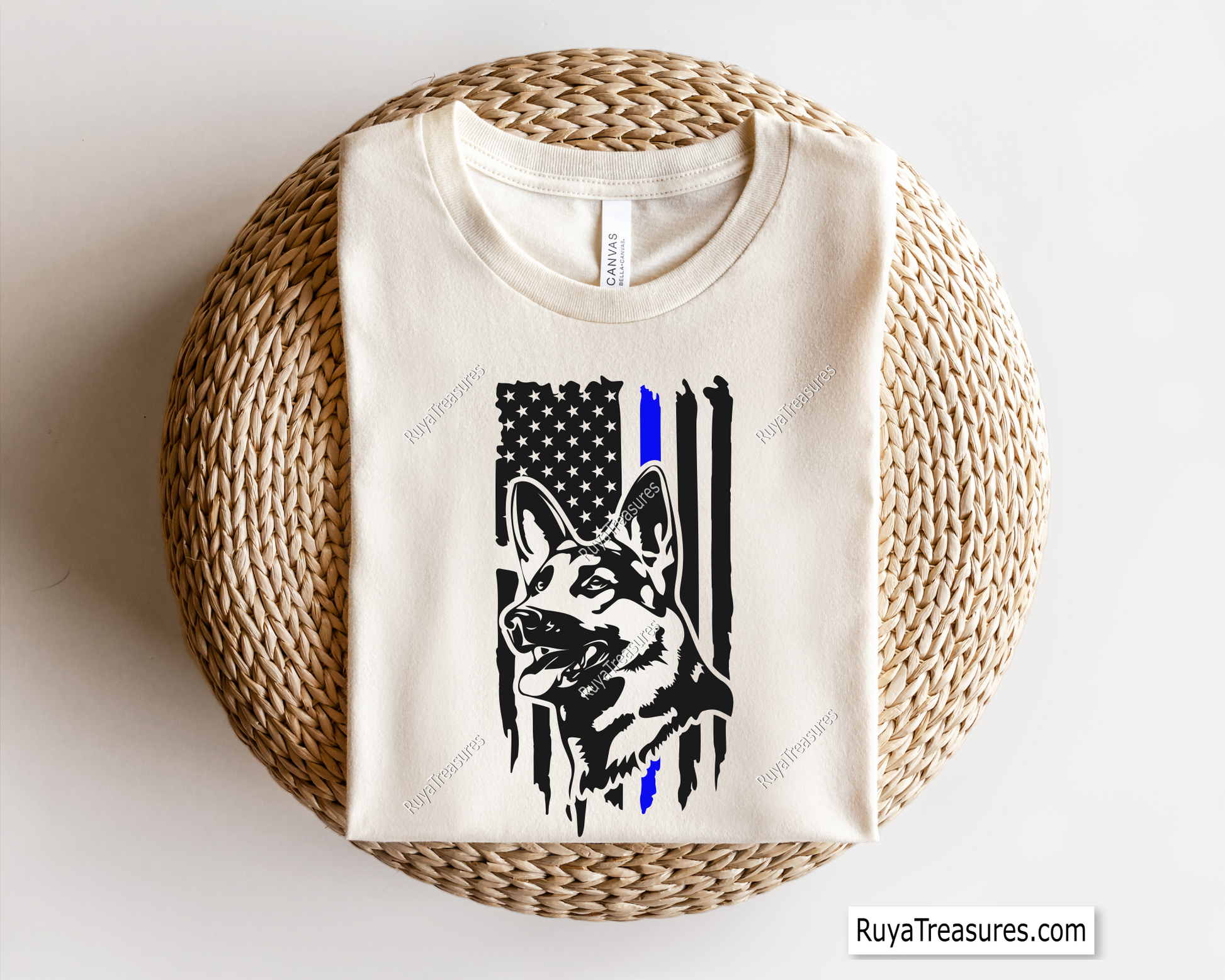 Police German Shepherd Svg