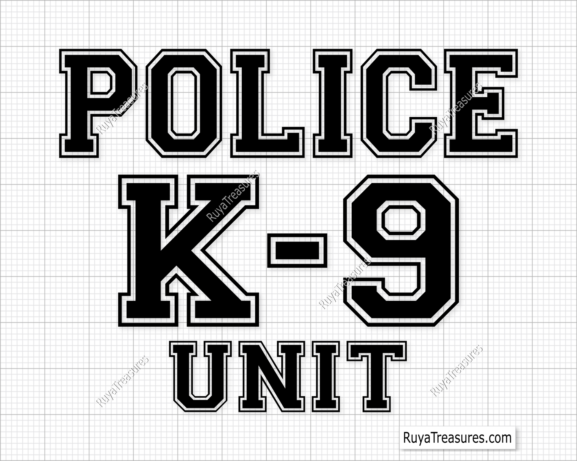 Police K9 svg