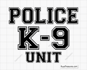 Police K9 svg