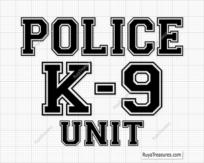 Police K9 svg