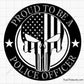Police Punisher Proud To Be a Police Officer Svg
