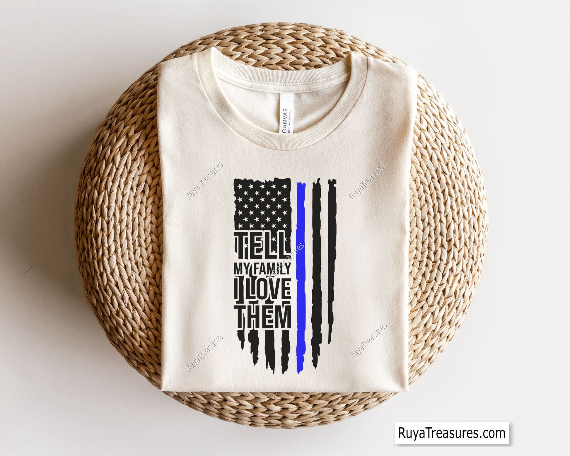 Police Tell My Family I Love Them Svg. Police officer quote SVG with a thin blue line, honoring law enforcement bravery and sacrifice