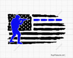 Police USA Flag Svg