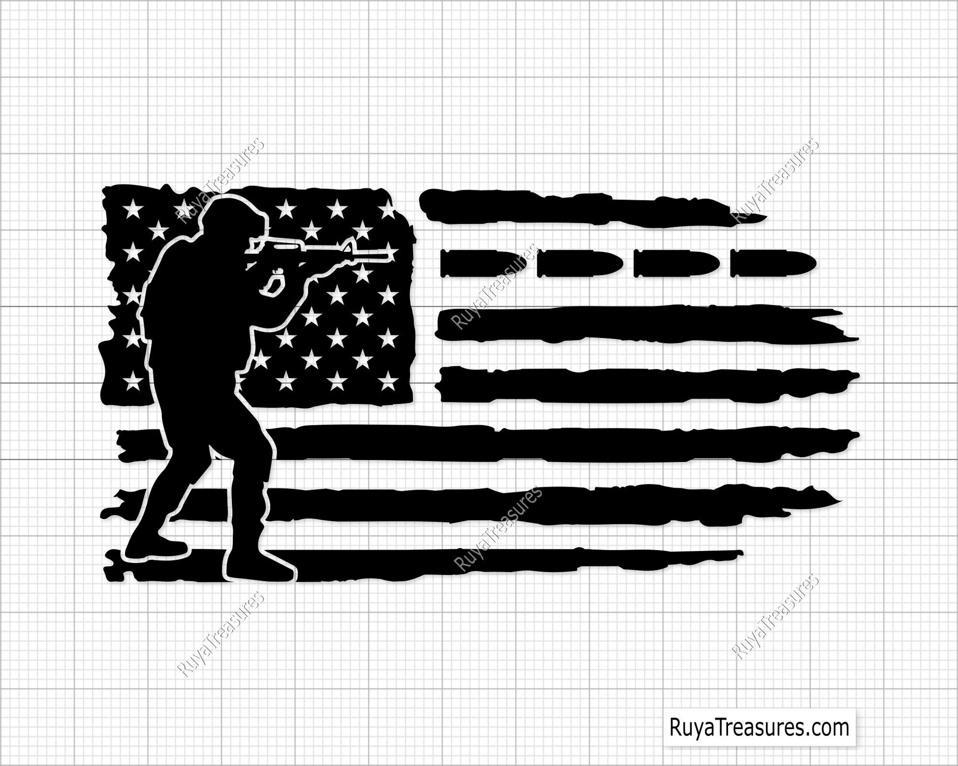 Police USA Flag Svg