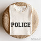 Varsity-style Police SVG design, perfect for law enforcement shirts, decals, and gifts