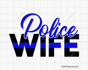Police Wife Svg 