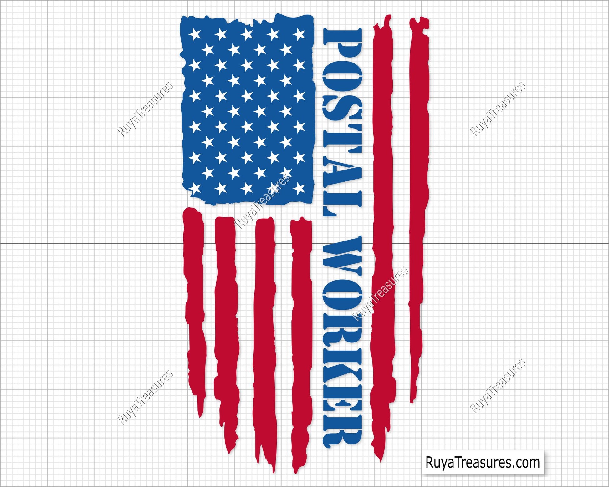 Postal Worker Flag Svg