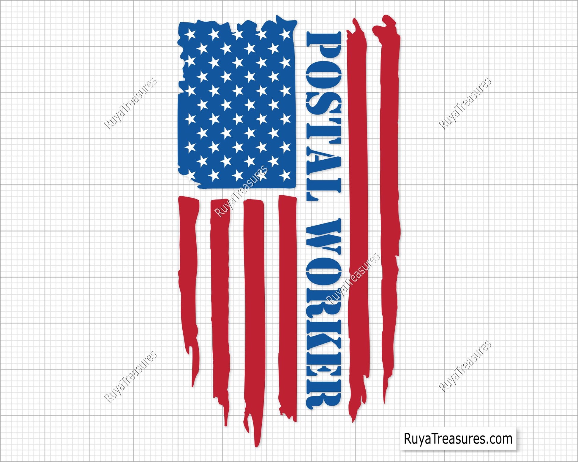 Postal Worker Flag Svg
