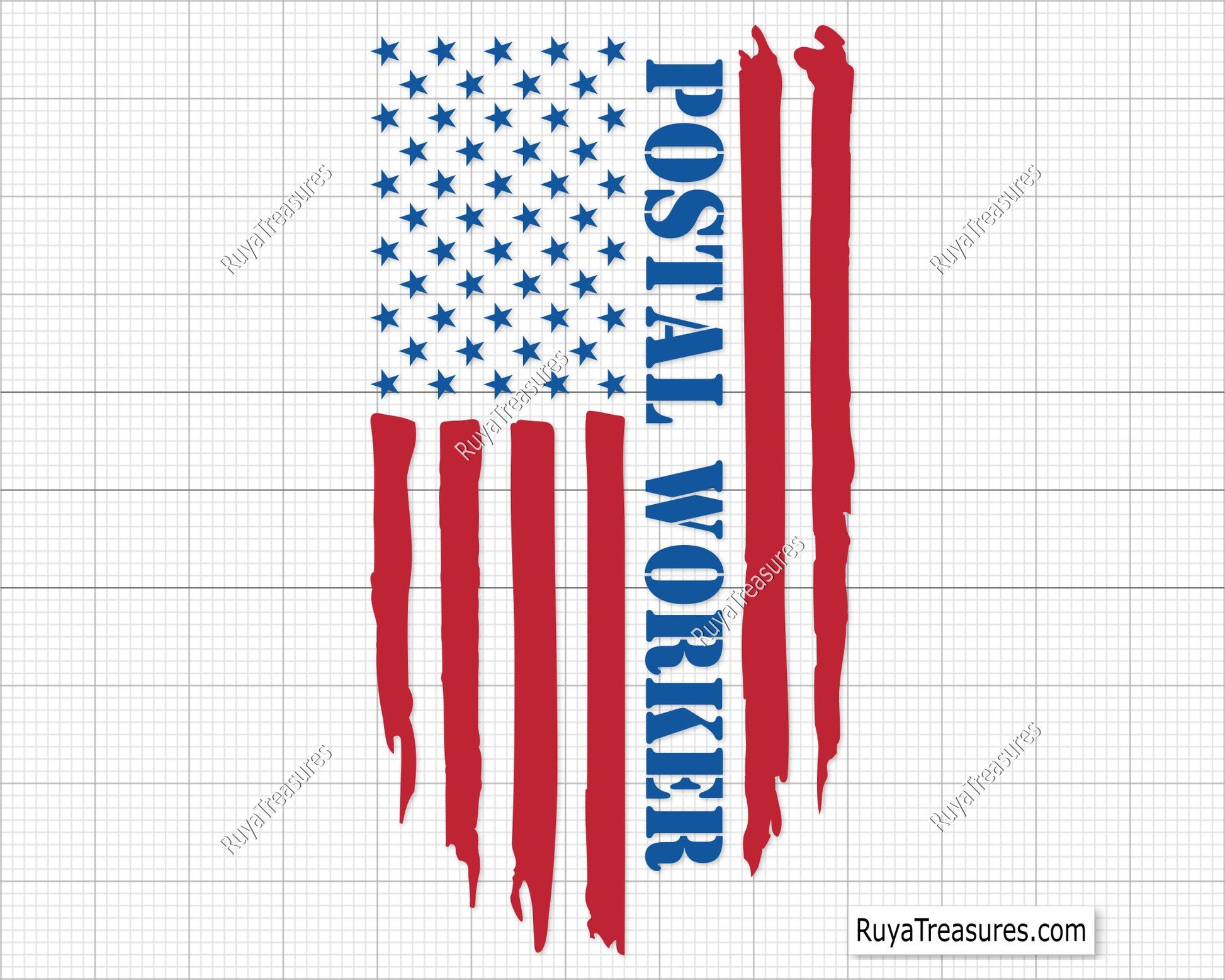 Postal Worker Flag Svg