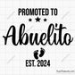 Promoted to Abuelito Svg 