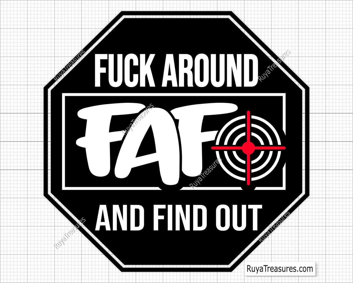Free FAFO Security Crosshair Svg Png