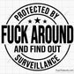 Protected by Fuck Around and Find out Surveillance Svg 