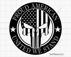 Proud American United We Stand Svg