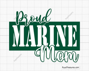 Proud Marine Mom SVG