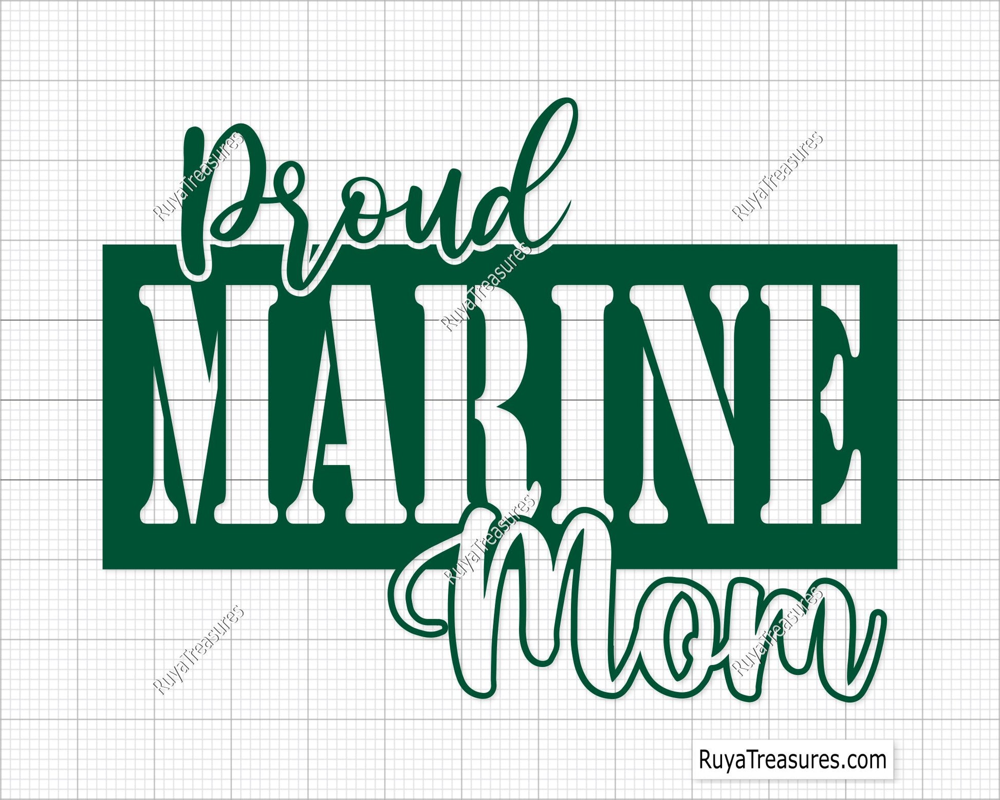 Proud Marine Mom SVG