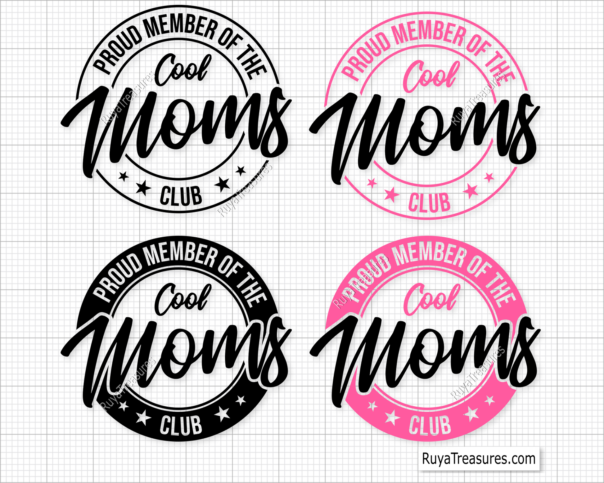 Proud Member Of The Cool Moms Club Svg