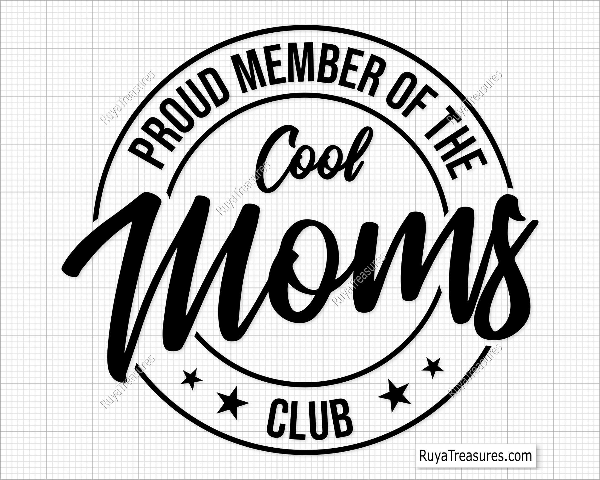 Proud Member Of The Cool Moms Club Svg