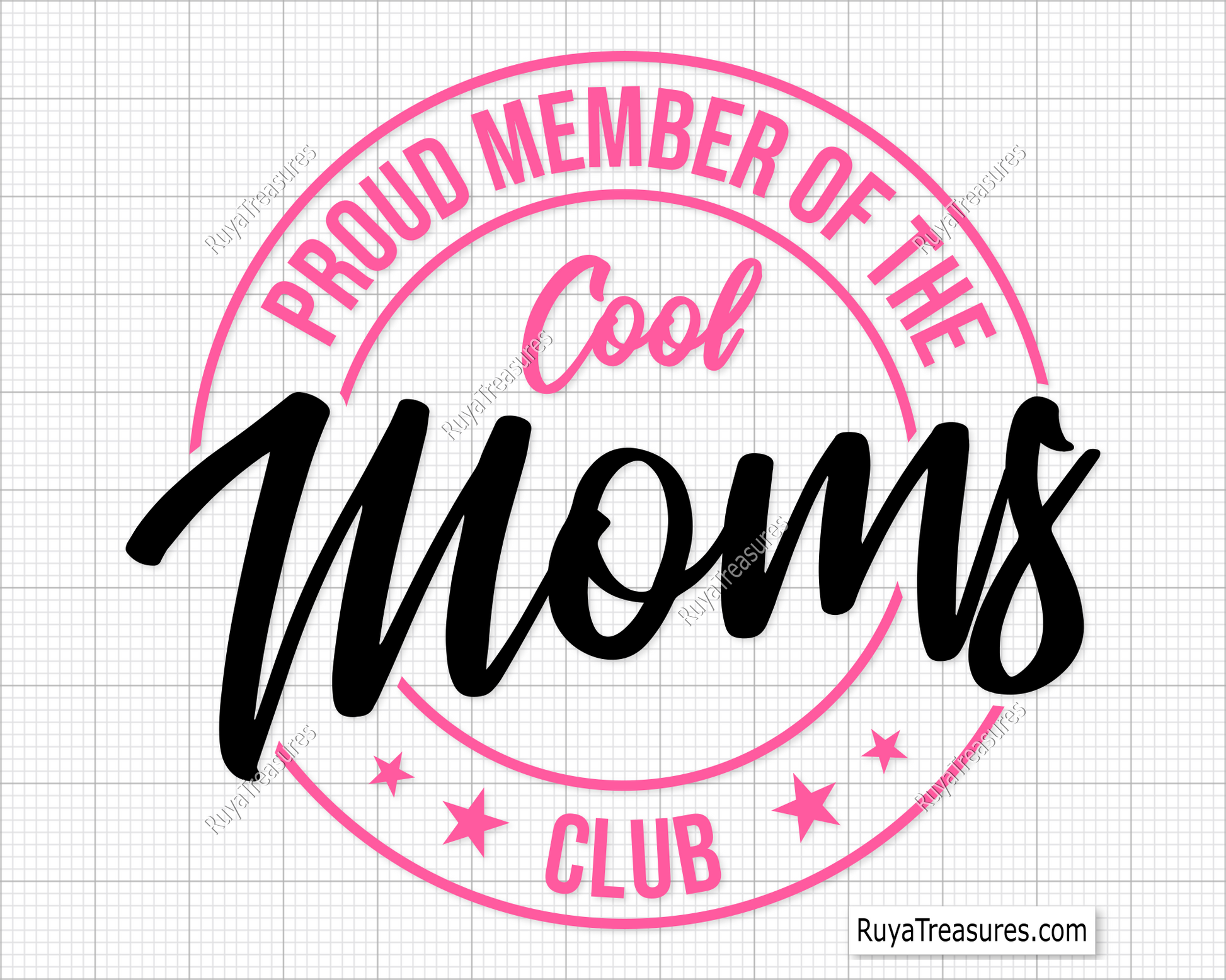 Proud Member Of The Cool Moms Club Svg