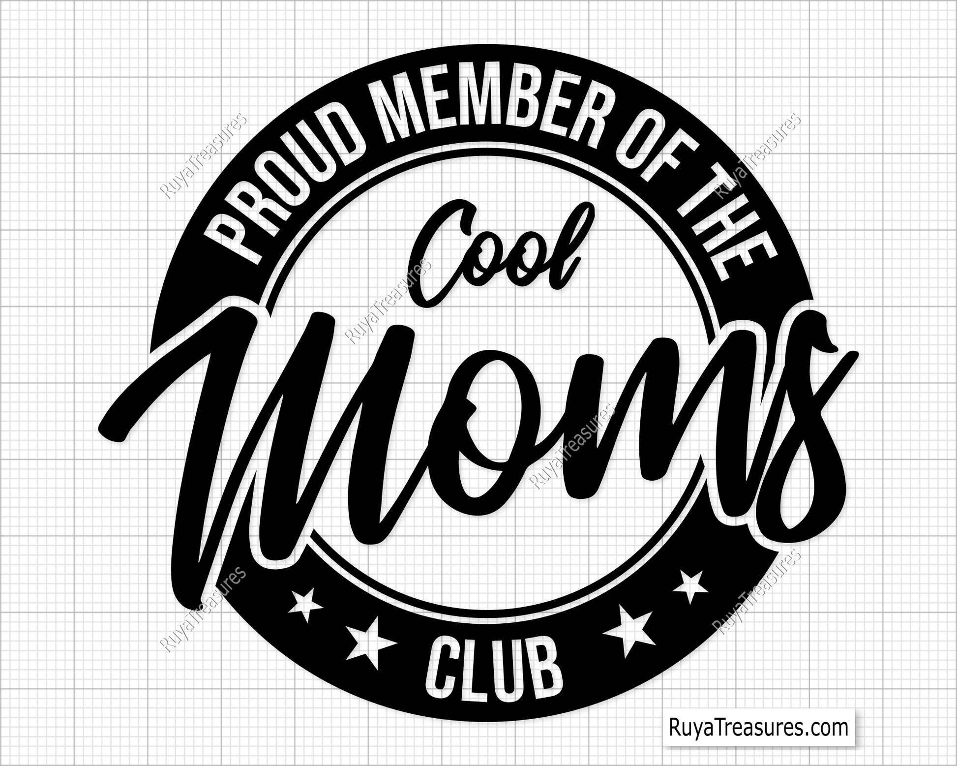 Proud Member Of The Cool Moms Club Svg