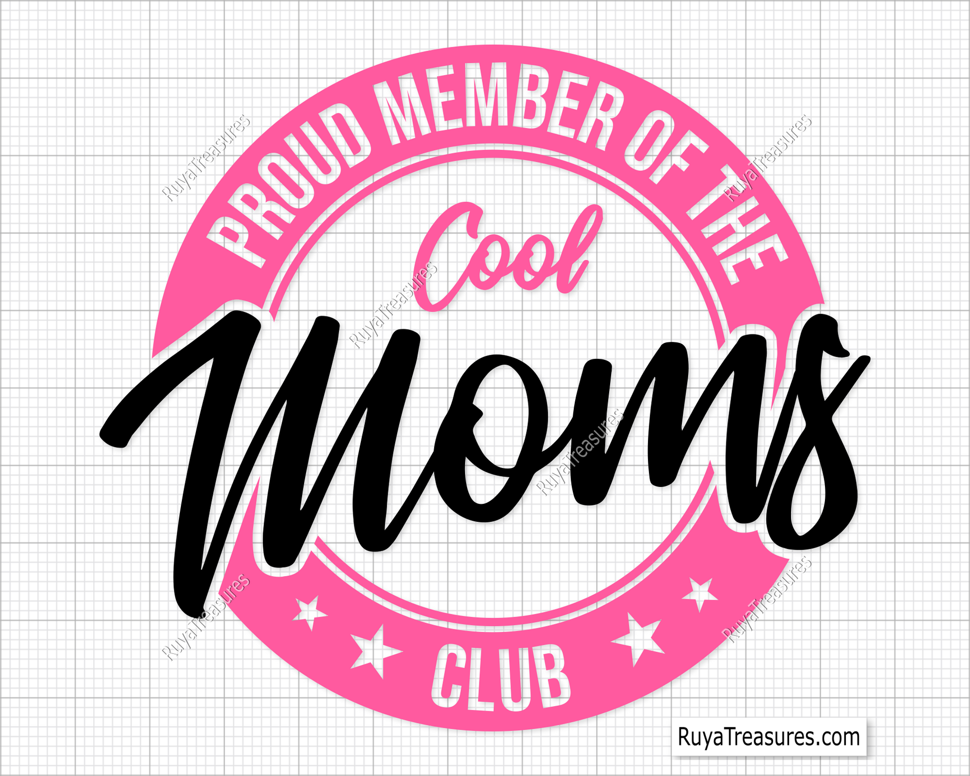 Proud Member Of The Cool Moms Club Svg