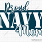 Proud Navy Mom Svg Png