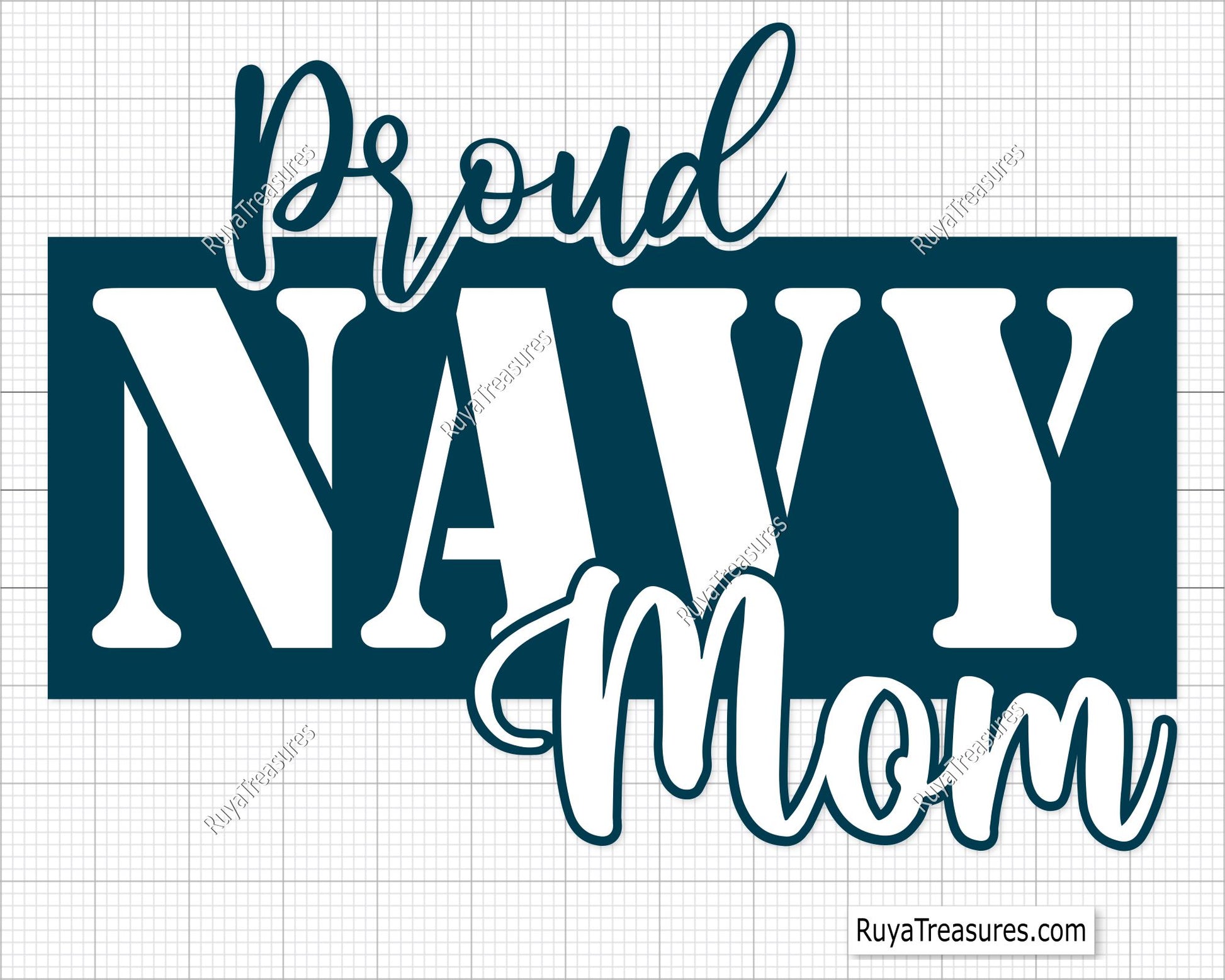 Proud Navy Mom Svg Png