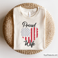 Free Proud Wife American Flag Svg Png, Patriotic Wife Flag Design