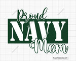 Proud Navy Mom Svg Png