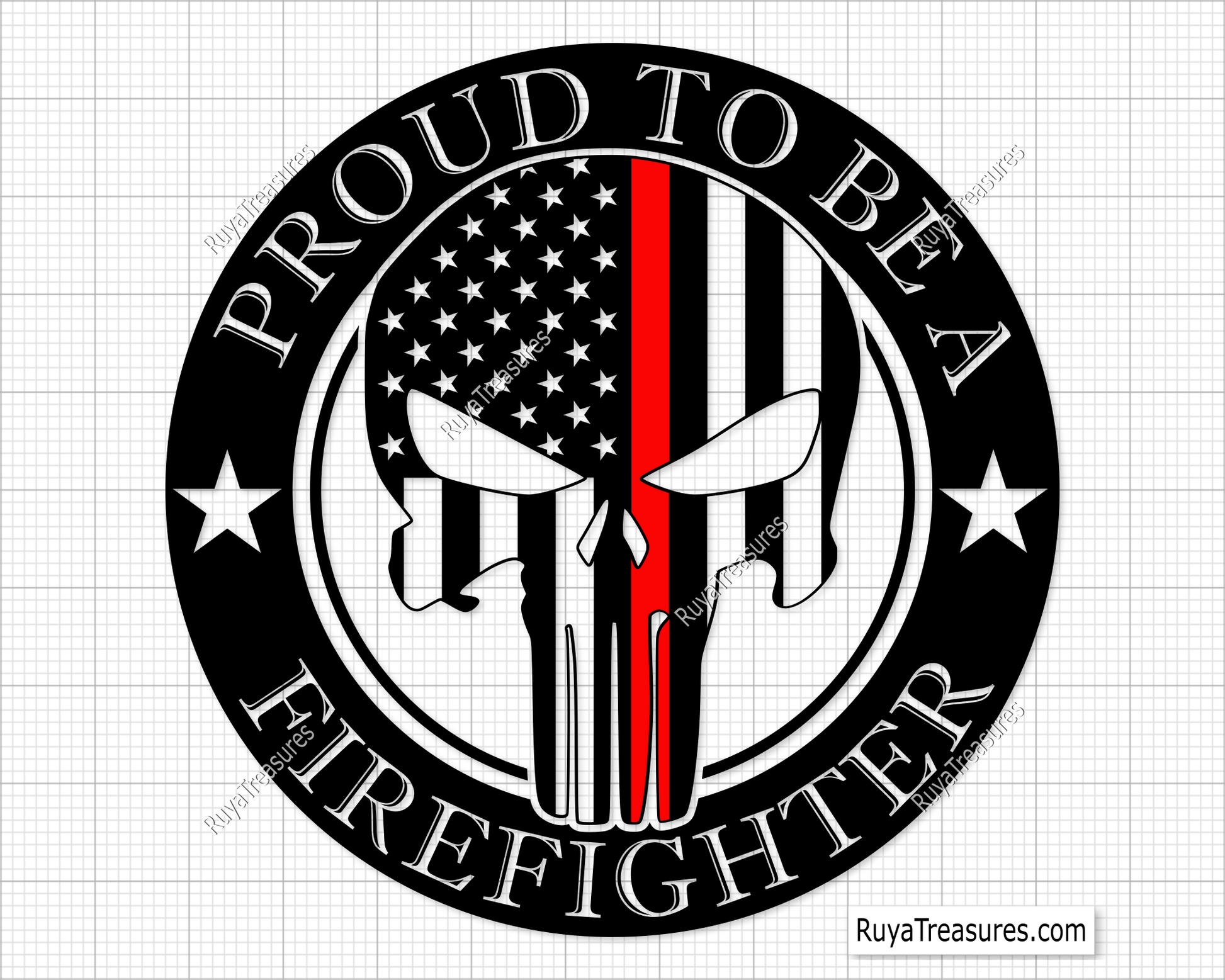 Proud To Be A Firefighter Svg design for Cricut and Silhouette
