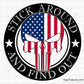 Stick Around Faafo Punisher Flag Svg Png