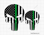 Punisher Green Line Svg