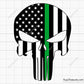 Punisher Green Line Svg