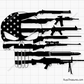 Punisher Gun Rifle Flag Svg