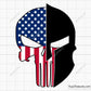 Punisher Skull Spartan Helmet Svg