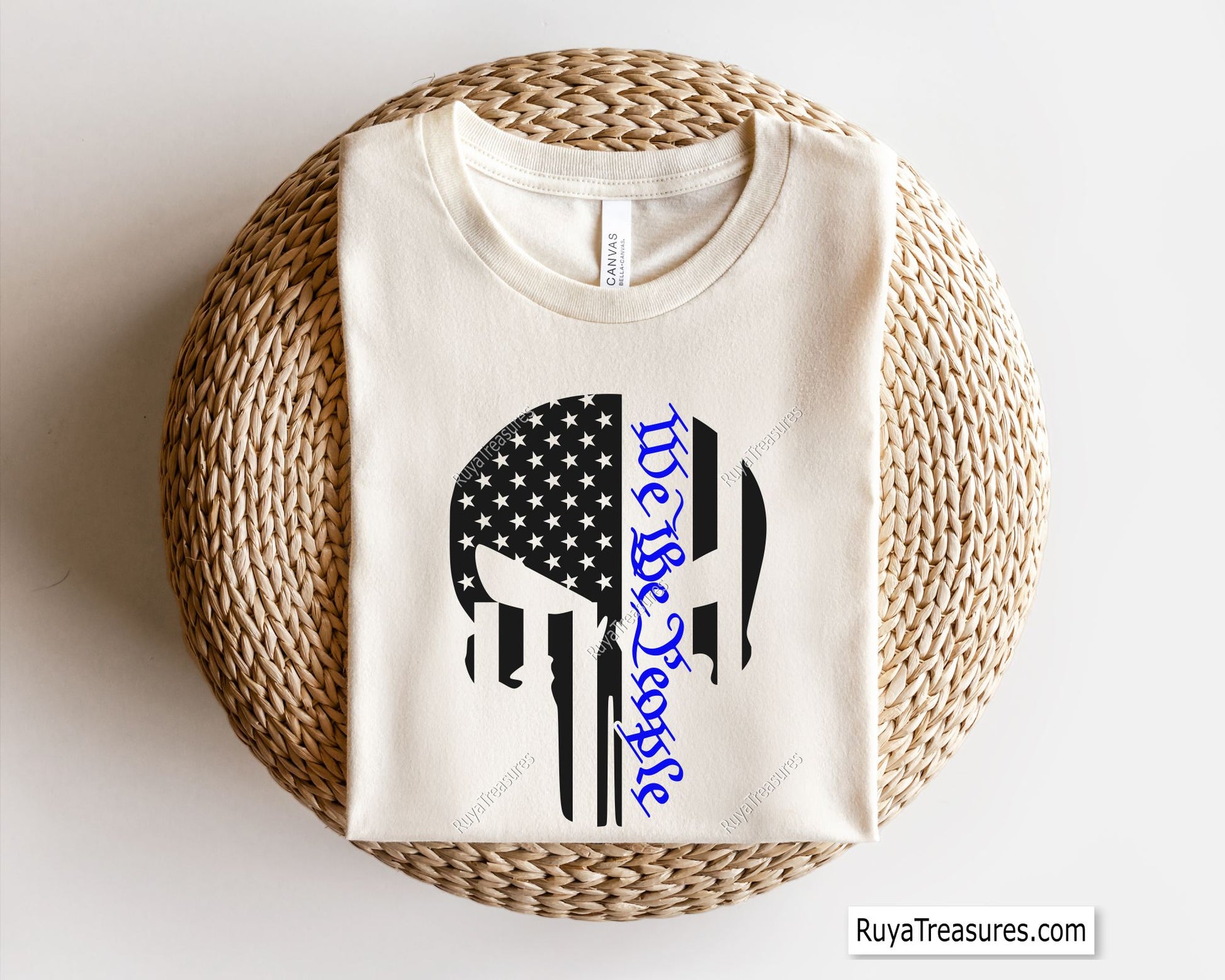 Punisher We the People Blue Line Svg